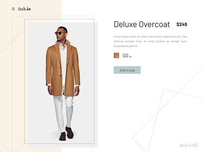 fash.io | Daily UI Challenge 012 100 day challenge daily dailyui e commerce shopping ui