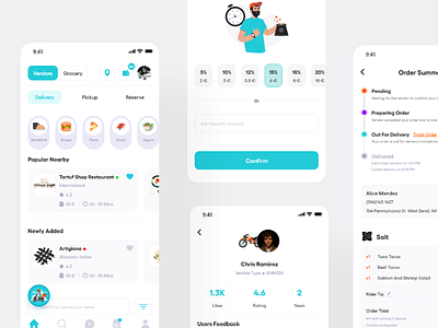 Snapfood chat delivery design food food app illustration logo map mobile app design mobile ui order tracking ui ux uidesign uiux uiux design uiuxdesign