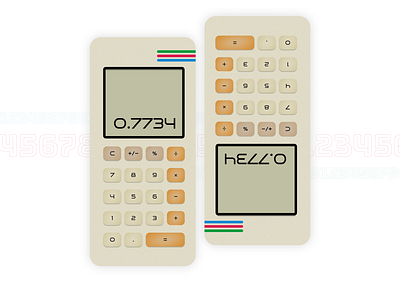 Calculator calculator dailyui retro ui vintage