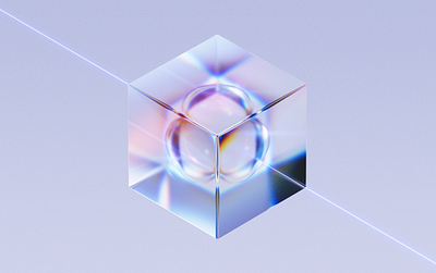 Game of Refractions 3d abstract art branding c4d caustics cgi design glass illustration refraction simple visual white