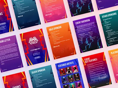 Colorful Festival Pitch Deck branding design graphic design illustration pitch deck power point ppt presentaion