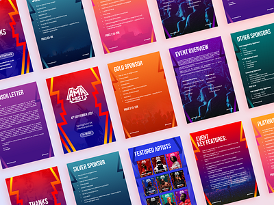 Colorful Festival Pitch Deck branding design graphic design illustration pitch deck power point ppt presentaion