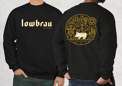 Lowbrau Sweater Design bar beer beer garden branding design german illustration illustrator vector