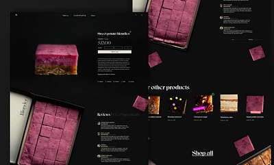 Blondery | UI/UX Product page Pt.2 agency branding design detail page graphic design illustration landing page logo mobile product page restaurant ui uiux ux vector web design