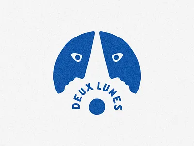 Two Moons Logo Design brand branding design font france french french design graphic design illustration lockup logo logo design logos moon picasso type typeface typography