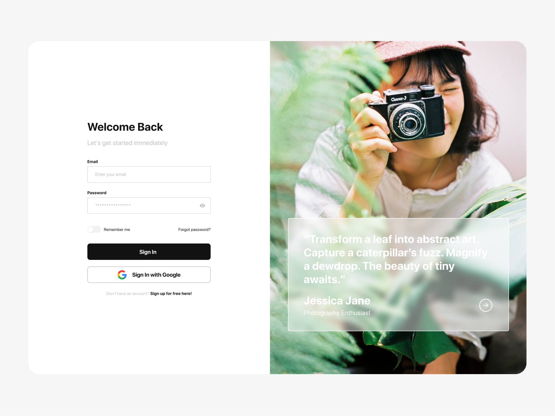Example of Landing Page Design