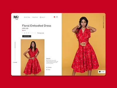 Clothing Page Concept design ui web design webpage website concept