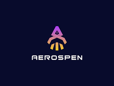 A letter aerospace logo pen logo aerospace app icon brand brand identity branding design flat logo graphic design illustration logo logo design minimal logo minimalist logo modern logo website