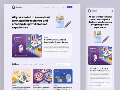 Blog Website appux articles blog blog website blogs cxd design product experience read blogs top webui trends ui ui design ui trend user experience design user interface design ux ux design uxd web design web ui