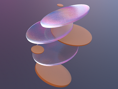 3D Discs 3d 3d design 3d discs 3d minimalism 3d modeling 3d ui adobe dimension glass morphism minimal 3d simple 3d design ui 3d