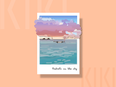 "Pastels in the sky" - Illustraion design graphic design illustration