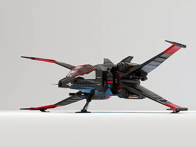 Spaceship 3d blender spaceship