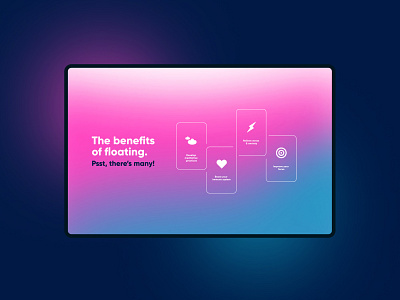 Float - UX/UI design for Tablet branding calm colourful corporate design fun hospitality logo massage mindfulness relaxation retail typography ui ux vector wellness