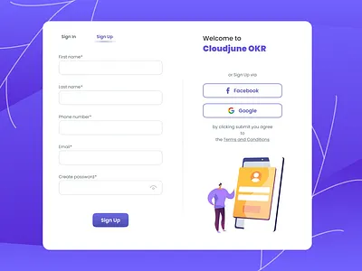 Signup Form 3d animation app branding design graphic design icon illustration logo motion graphics typography ui ux vector