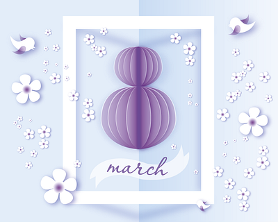 8 march 8march graphic design illustration spring vector