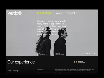 Verdo© | Agency Website Design - Video [01] agency anim animation cms concept design free freelancer graphic design interior design minimalist responsive template theme ui ux video web design website