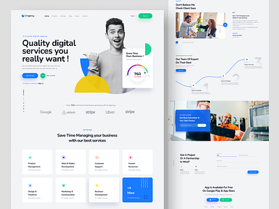 Creative Agency agency agency website creative design digital agency exploration interface landing page ui ui design ux ux design web web design website website design