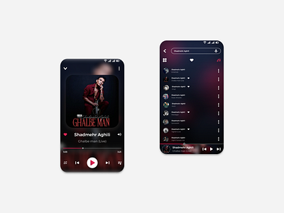 Music Player app design music music player ui uiux ux