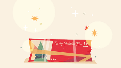 The Christmas Tree Box animation box christmas illustration procreate tree