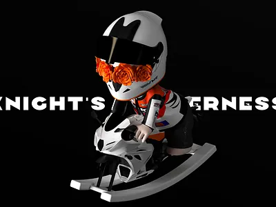 Knight's tenderness 3d graphic design illustration ip logo motion graphics