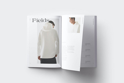 Fields Pack annual annual report brochure catalog clean cover design editorial fashion illustration indesign lookbook magazine photography portfolio print printable report revista template