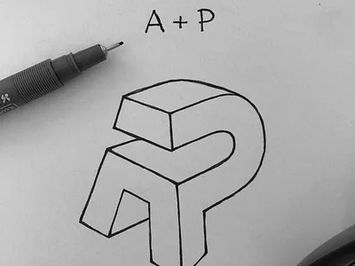 AP branding design identity letter a letter p lettering logo logodesigner sign