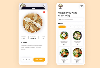 Korean restaurant menu design asianfood design fooddelivery koreanfood menu minimalistic mobile moderndesign redesign restaurant ui