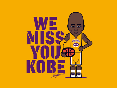 We miss you KOBE kobe kobebryant mambaforever vector vectorart