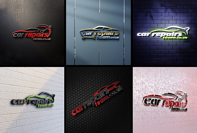 Logo Design For Car Repairs Team in Leicester, UK 3d animation branding graphic design logo logodesigns motion graphics ui