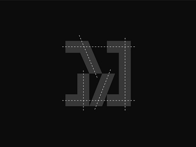 M monogram creative design guidelines logo logogrids logomark mark minimal simple symbol