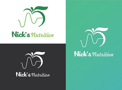 Nicks Nutrition branding design graphic design illustration logo ui vector