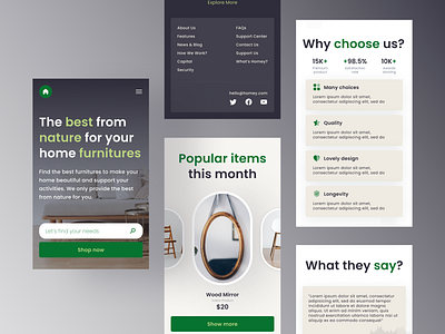 #Exploration - Responsive - Furniture branding clean concept design furniture graphic design minimalist mobile responsive responsive simple ui ux