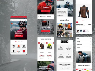 Cycling e-commerce website - mobile version bike clothes cycling e commerce fashion figma nature typography ui ux