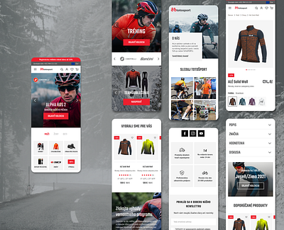 Cycling e-commerce website - mobile version bike clothes cycling e commerce fashion figma nature typography ui ux