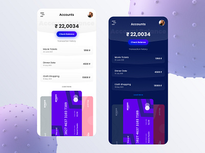 Accounts App Design appdesign design dribbble minimal ui uidesign ux