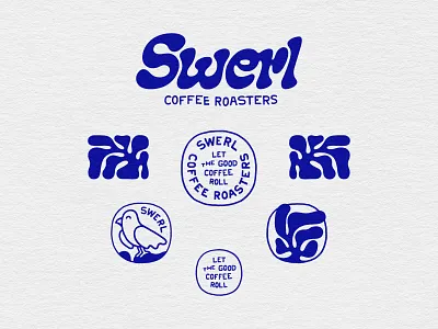 Swerl Coffee Roasters brand identity branding coffee brand coffee branding coffee roastery custom typography custom wordmark design falkenberg graphic design illustration illustrator lettering logo responsive logo system responsive logotype swerl coffee roasters type typography visual brand identity