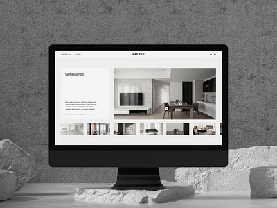 Manzzil 3d black branding clean desktop ecommerce graphic design interaction logo marketplace minimal mockup shop typography ui uiux ux web webdesign website