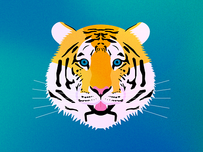 The Year of the Tiger animal cat chinese new year digital art flat illustration new year tiger tiger year vector year of the tiger