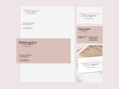 Brand Identity booking brand identity branding brandingandidentity bussines card conciergerie freelance designer french graphic design hostel identity identité visuelle logo main logo minimalistic paper private home service stationery stationery store typographie