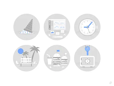 Empty States v2.0 2d branding design empty emptystates icon illustration logo monochrome ui