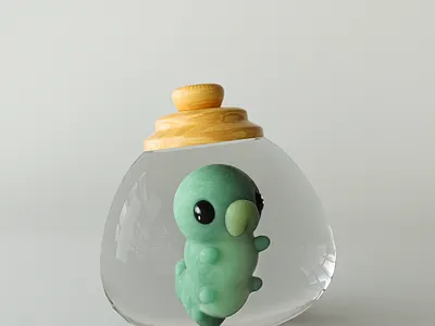 Hollow Knight Grub 3d 3d sculpt c4d character design cinema4d design grub hollow knight toy zbrush