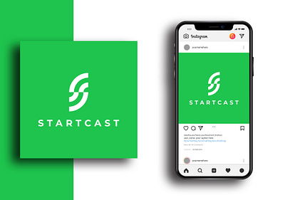 Startcast Modern Logo Design branding business logo design flat logo illustration logo logo design minimalist logo modern logo ui vector