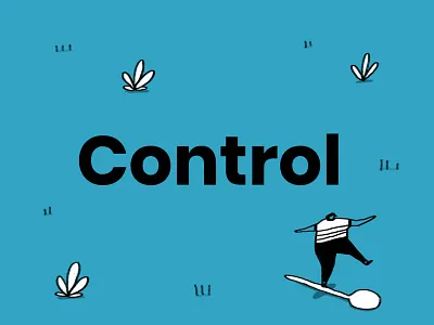 Control - Giffgaff advertising balance character control dalebrains dalesbits exploration fun funny giffgaff illustration network people phones yoga