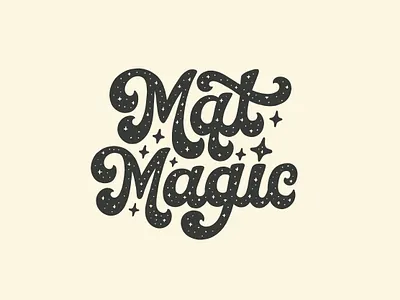 Marquette Magic 70s script curvy script graphic design groovy hand drawn hand lettered hand lettering illustration lettering magic magical marquette michigan script space stars sticker sticker design thick script typography