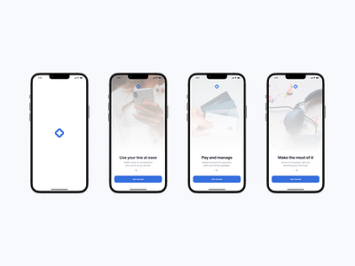 Onboarding flow for Ozon me - Mobile line control applicaton app design flow images mobile onboarding product design slider stock