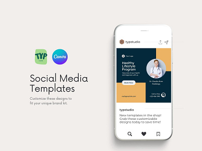 Medical Consultation Instagram Post canva colleague consultation design instagram marketing modern templates