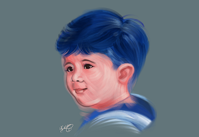 Portrait painting digitalart painting procreate