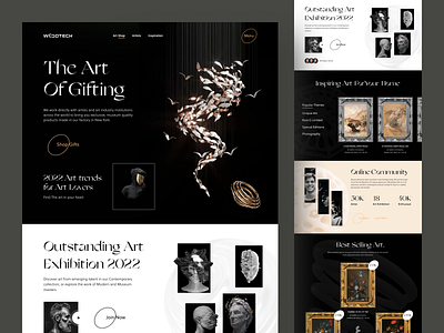 Art Work Website agency web agency website art work creative creative design design service design studio dribbble2022 homepage landing page minimal mockup orix premium sajon trendy visual designer web design web landing page website design