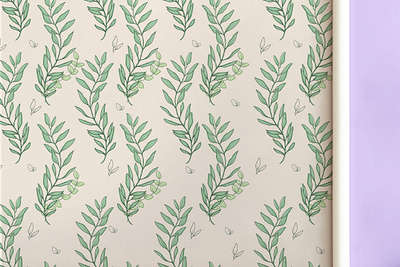 Eucalyptus Leaves Seamless Pattern society6 shop