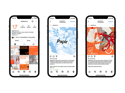 wasteNOT socials design identity illustration instagram iphone logo orange social user interface waste website